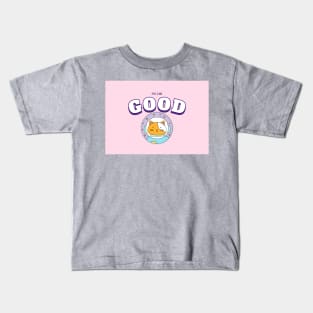 Feline Good Pink Space Cat Kids T-Shirt